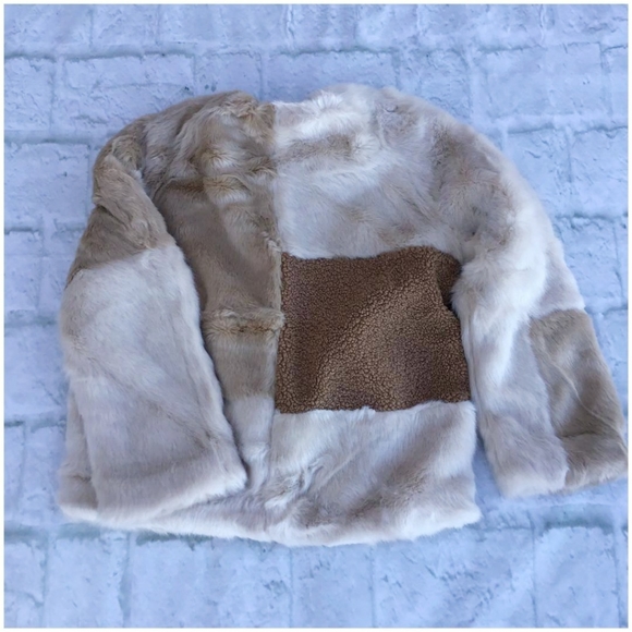 FOR THE REPUBLIC Chic Faux Mixed Fur Jacket Coat - Picture 11 of 12